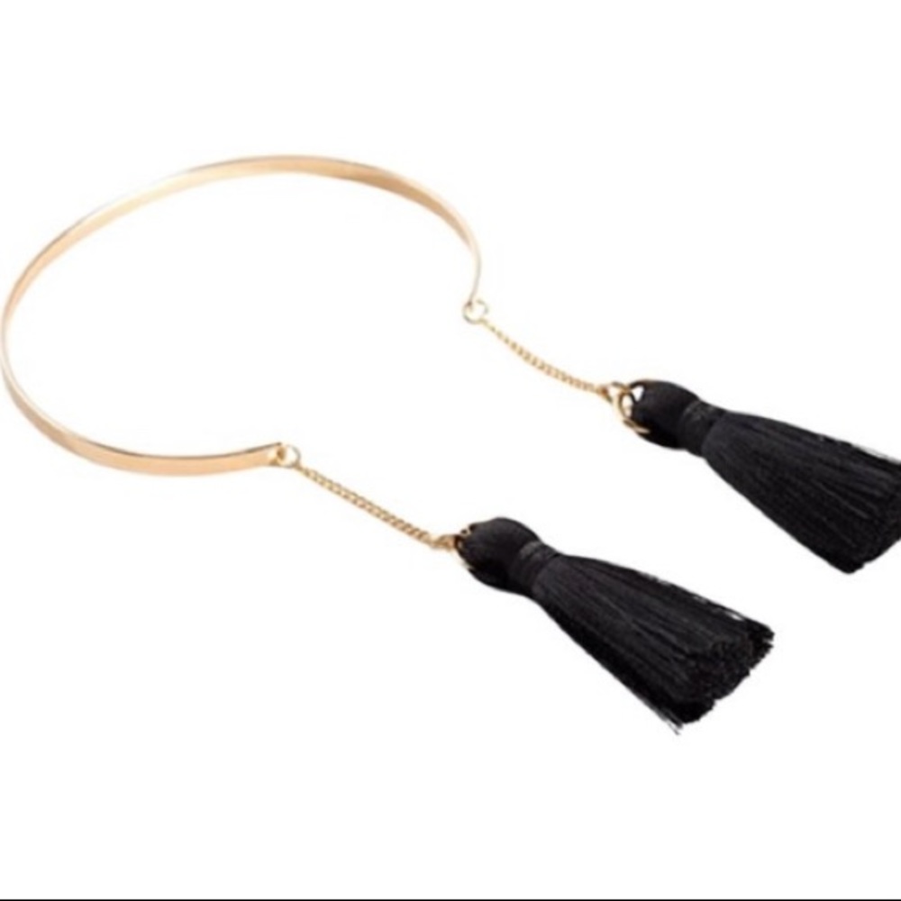 NWT Shiraleah (Anthro) Tallulah Tassel Bracelet in Black - Picture 1 of 5